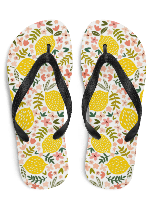 Luscious Lemon Flip Flops product image (1)