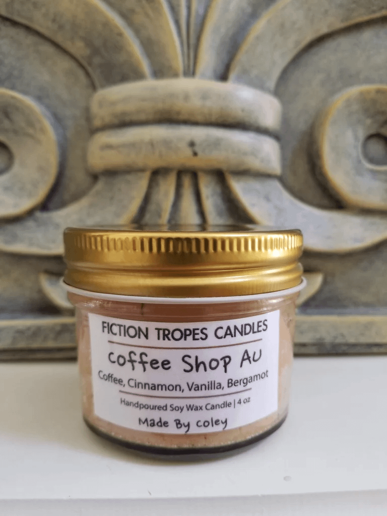 Mini Coffee Shop AU Candle (Fiction Tropes Candles) product image (4)