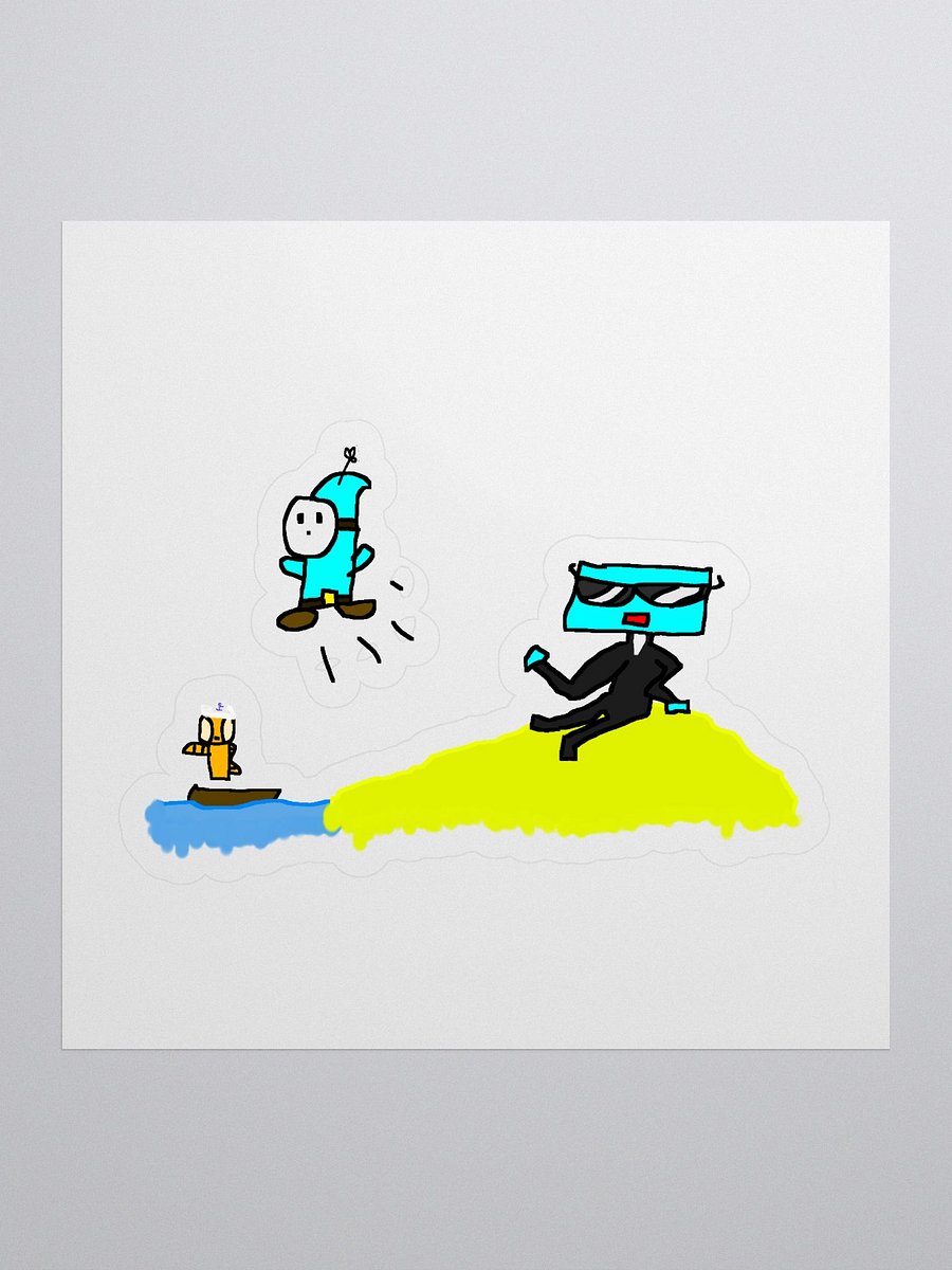 Shy Guy Summer Sticker product image (1)