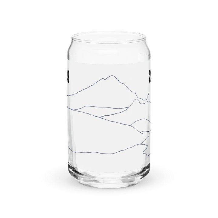 Gilbert Peak glass (plain sketch outline 1949-2024) product image (2)