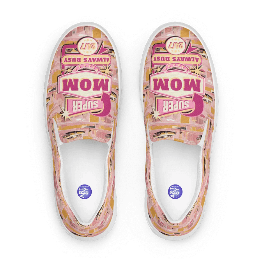 Super Mom All Over Print Slip on Shoes product image (12)