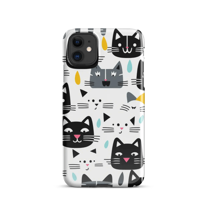 Chinee and Vashee Cat Faces Snap iPhone case product image (20)