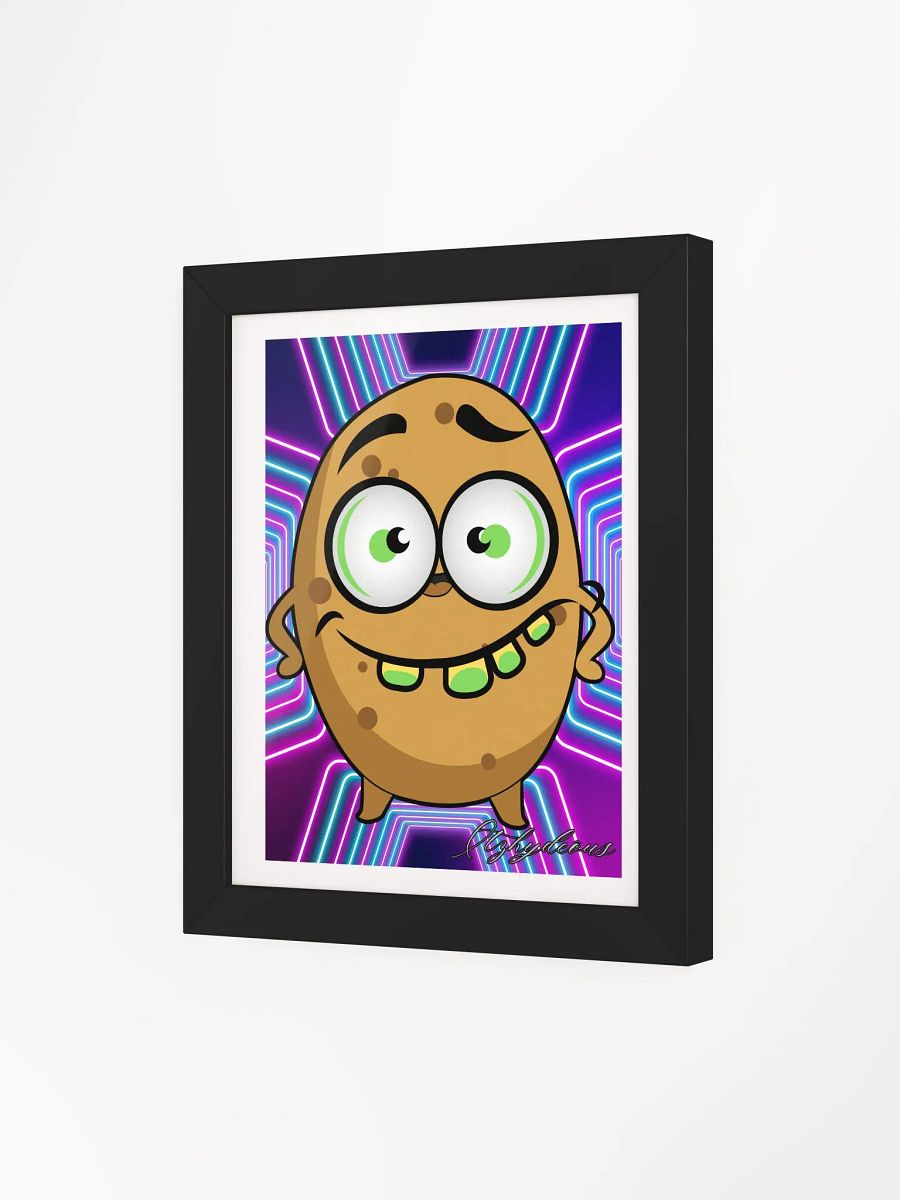 Neon Potato: Framed Cartoon Art Print product image (3)