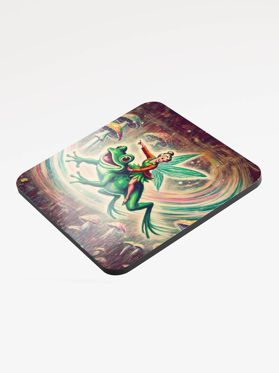 Enchanted Fairy Frog Ride Cork Coaster product image (3)