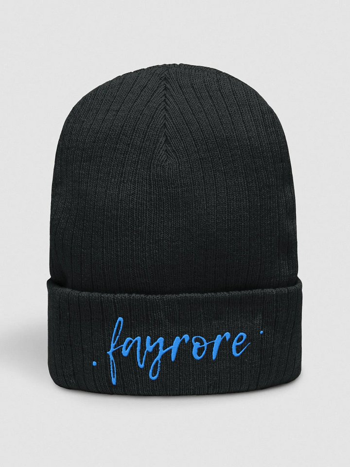 Fayrore Embroidered Atlantis Ribbed Beanie product image (3)