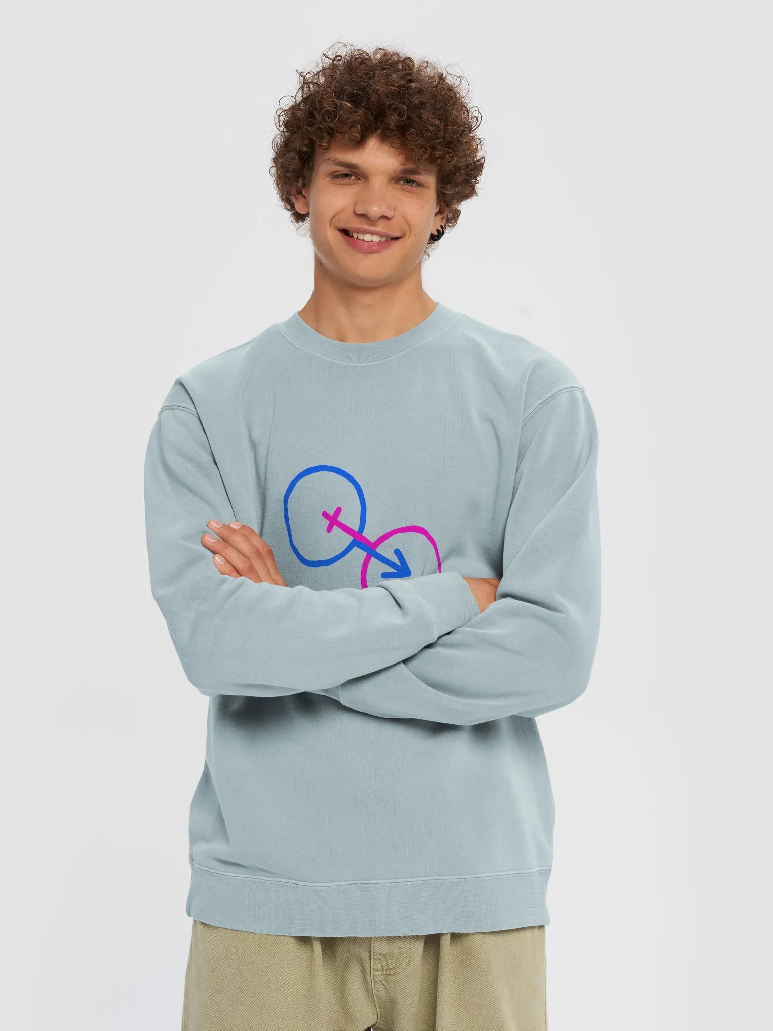 Traditional Love Only Pigment Dyed Crew Sweatshirt product image (3)