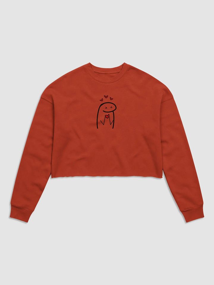 Meme Heartfelt Happiness Crop Sweatshirt product image (2)