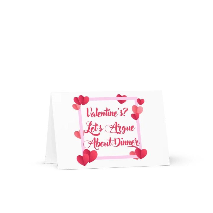 Valentine's? Let's Argue About Dinner Card product image (1)