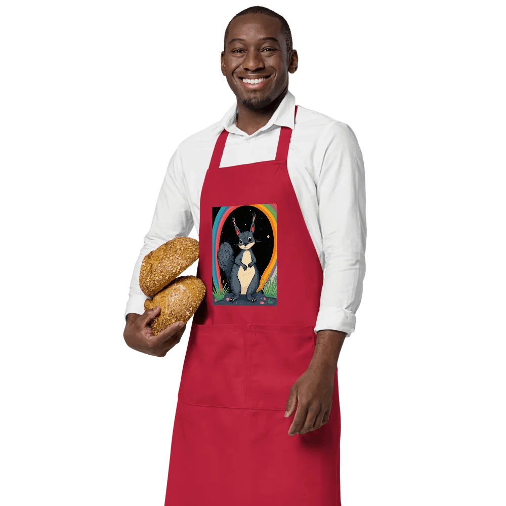 Starry Night Squirrel Cotton Apron product image (3)