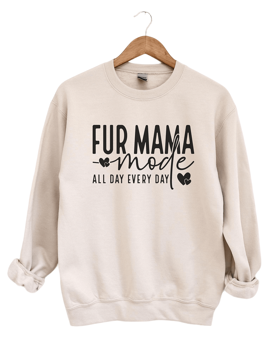 Fur Mama Mode Sweatshirt – Pet Lover Crewneck product image (1)