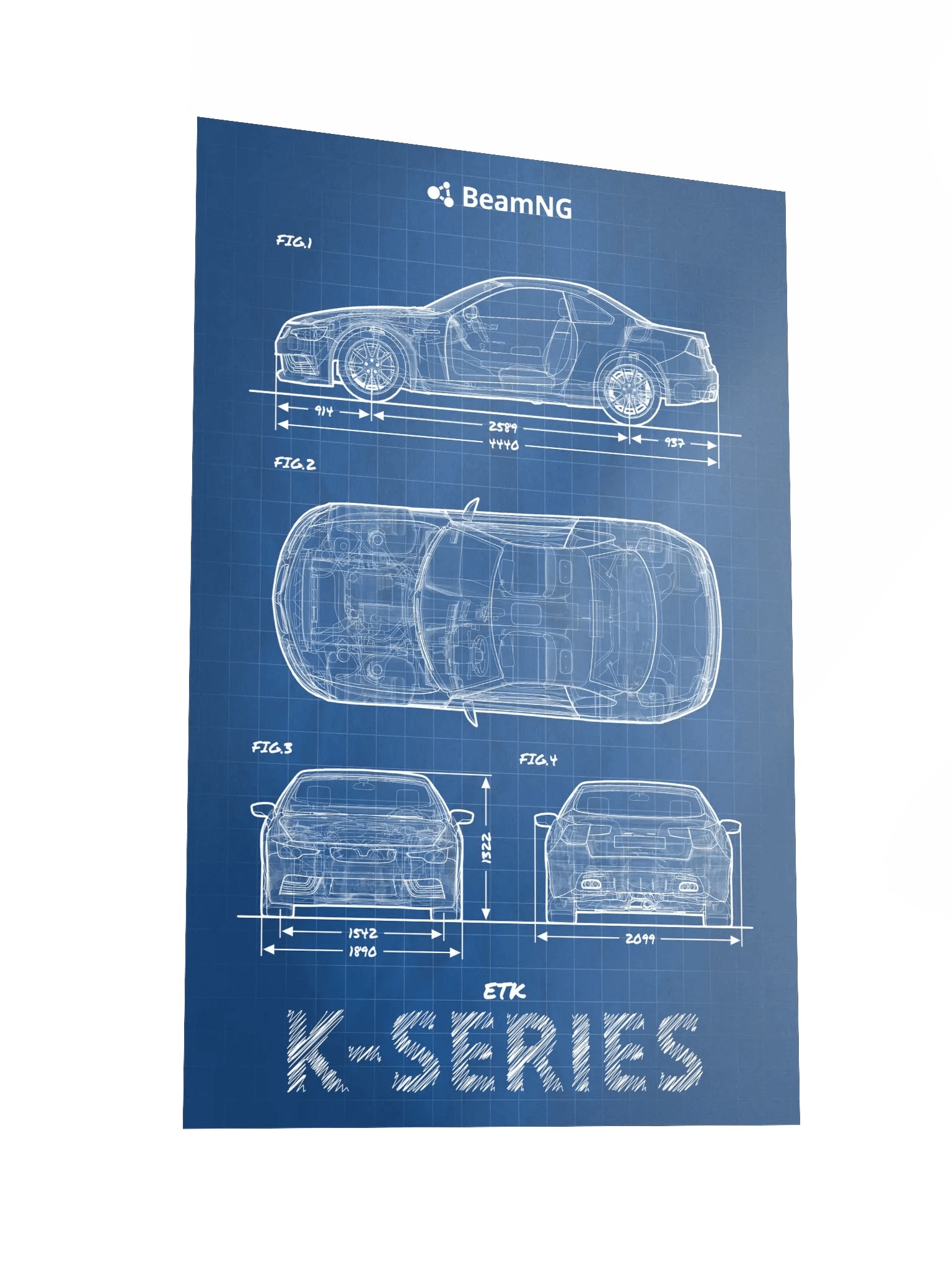 ETK K-Series Blueprint Poster product image (4)