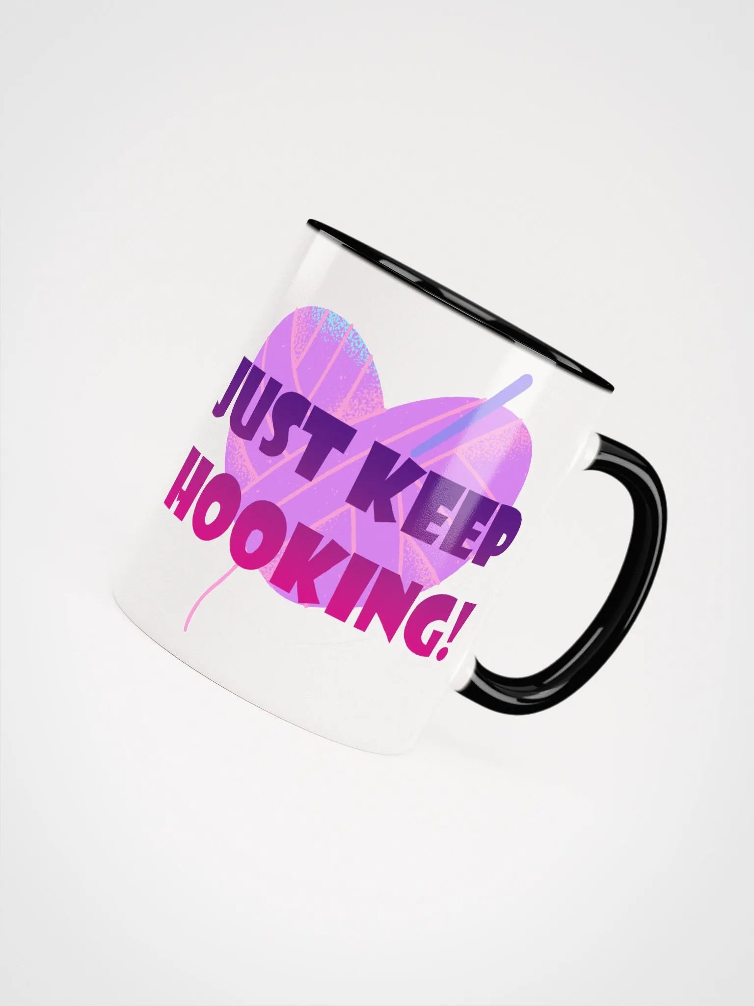 Just Keep Hooking Colorful Mug product image (26)