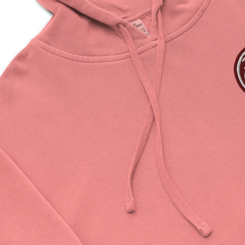 In My Head (L.C. maroon bubble design 2) embroidered pigment hoodie product image (8)