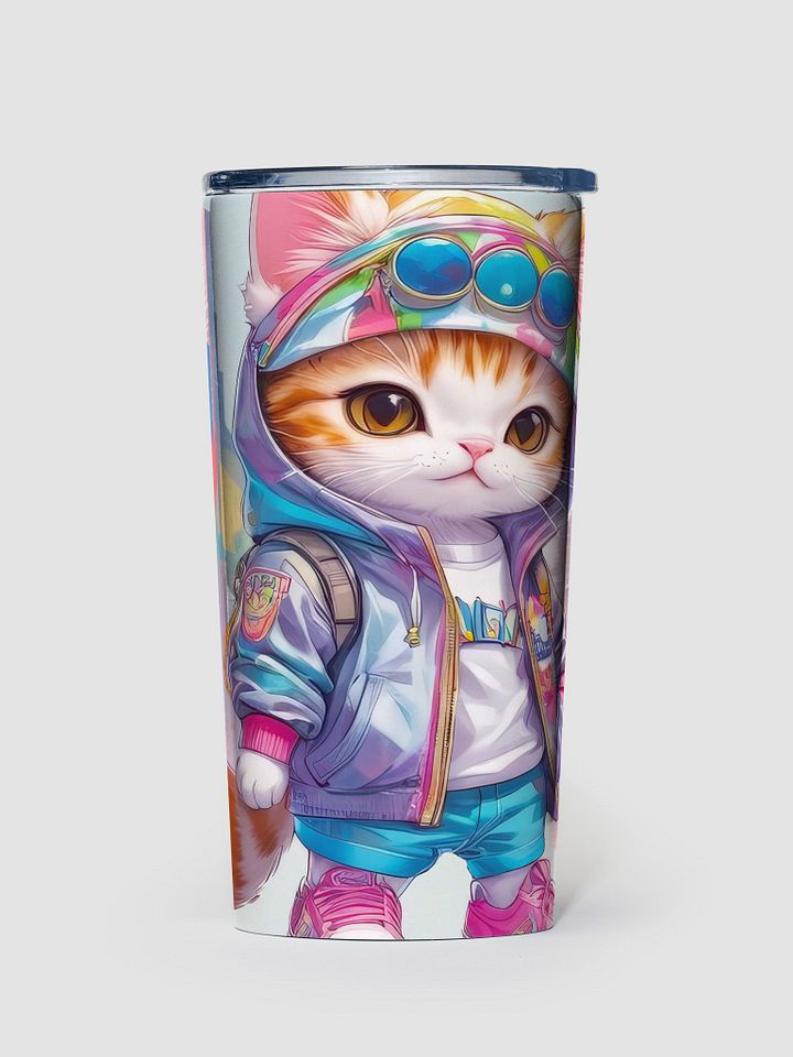 Cute City Kitty 20 oz Stainless Steel Tumbler - V3 product image (1)