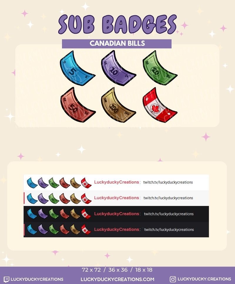 Canadian Bills Sub Badges product image (1)