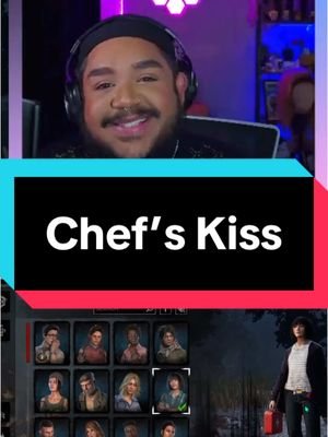 Chef’s kiss 👨🏾‍🍳👌🏾👇🏾#Twitch #twitchstreamerclips #twitchstreamer #drag #dragqueen #fyppppppppppppppppppppppp #deadbydaylight 