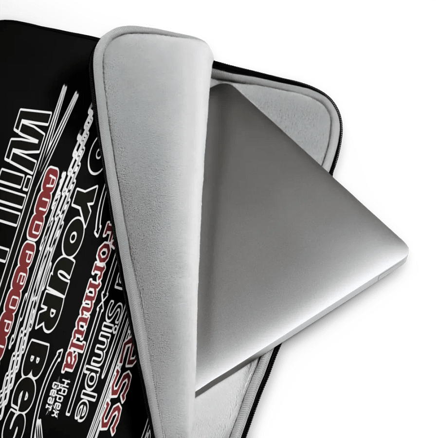 Success Has A Simple Formula. Do Your Best And People Will Like It - Black - Laptop Sleeve product image (4)