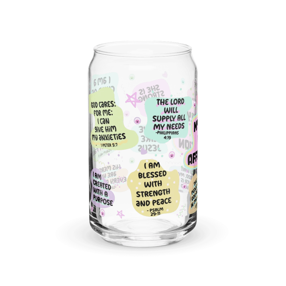 Bible Affirmation Can-Shaped Glass product image (7)