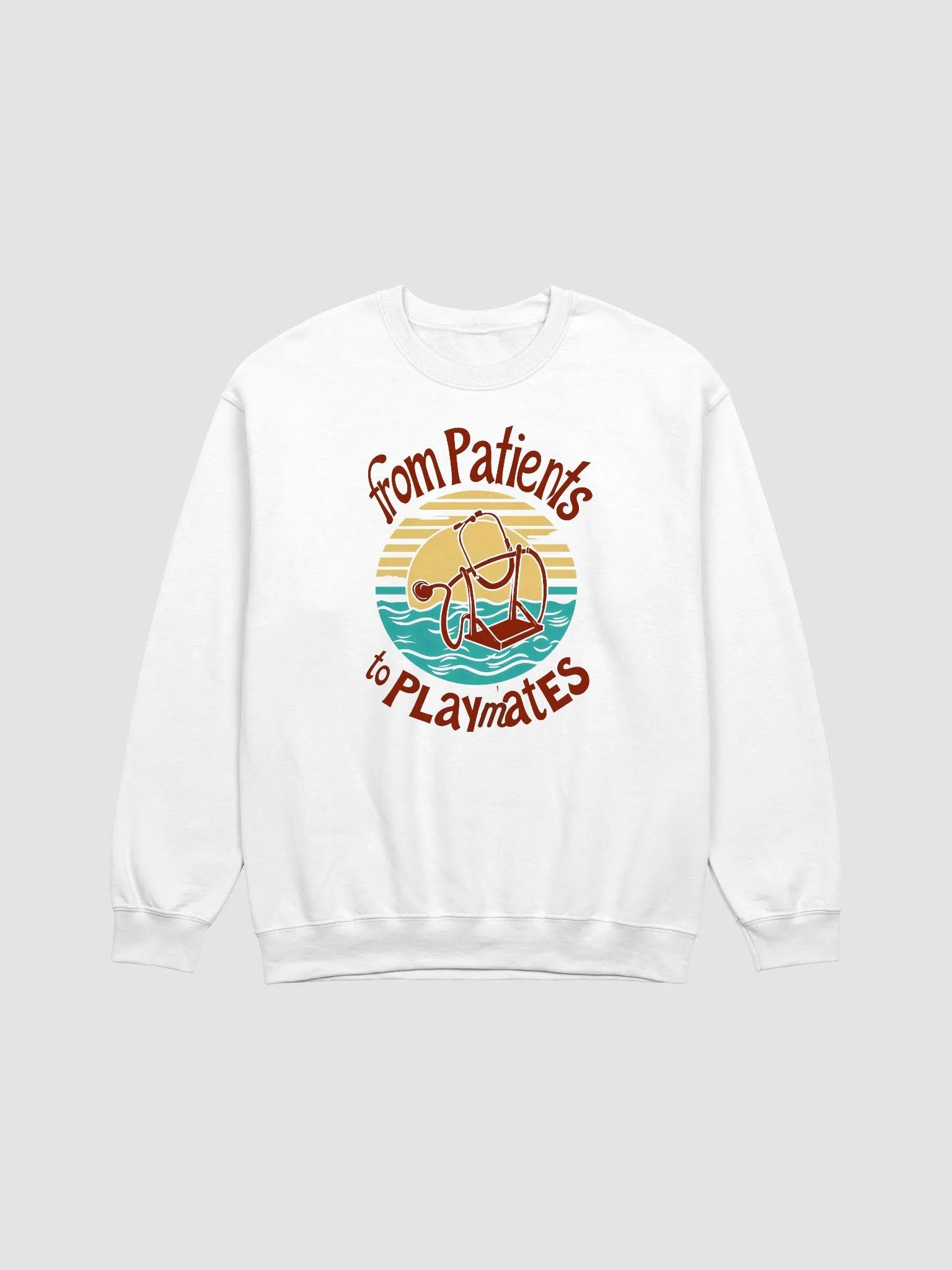 medical moms, dads, Stethoscope Swing Kids Crewneck sweatshirt product image (2)