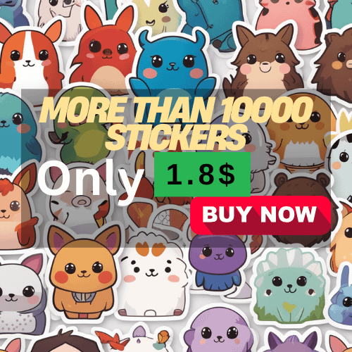 Sticker Bundle | Cartoon Animals and Fantasy Creatures product image (2)