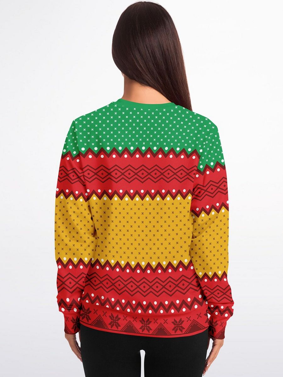 "Don't Touch My Present" Hedgehog Christmas Sweatshirt | Funny Holiday Gift Guard Sweater | Christmas Party Outfit product image (2)