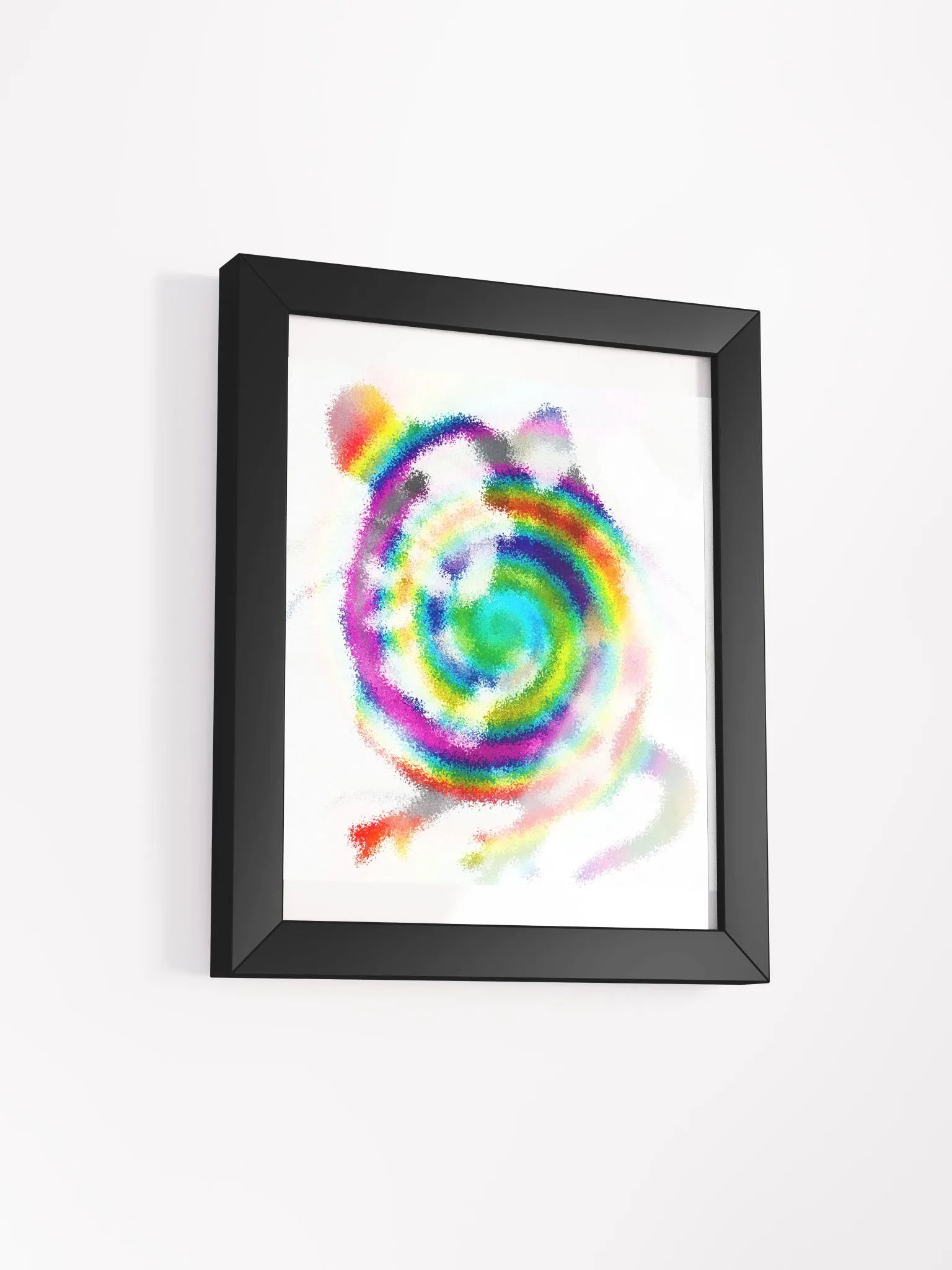 Arty spray rat framed print product image (2)