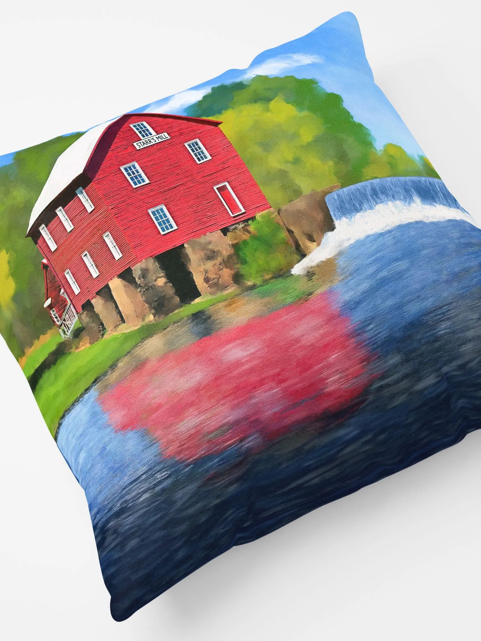 Starr’s Mill – Georgia Throw Pillow product image (5)