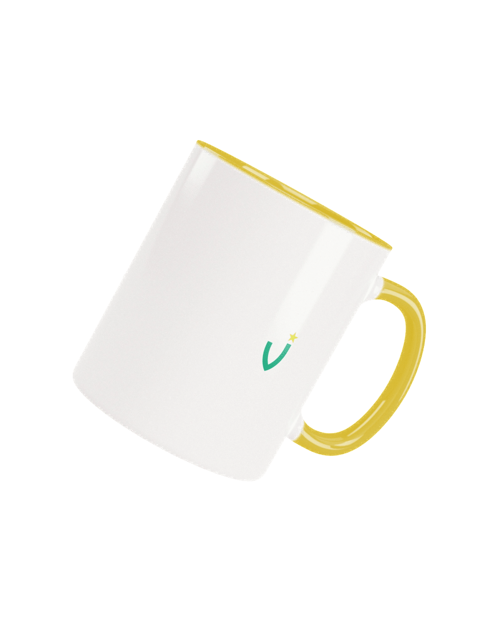 HOT COFFEE, BETTER PREDICTIONS Ceramic Mug with Yellow Inside product image (5)