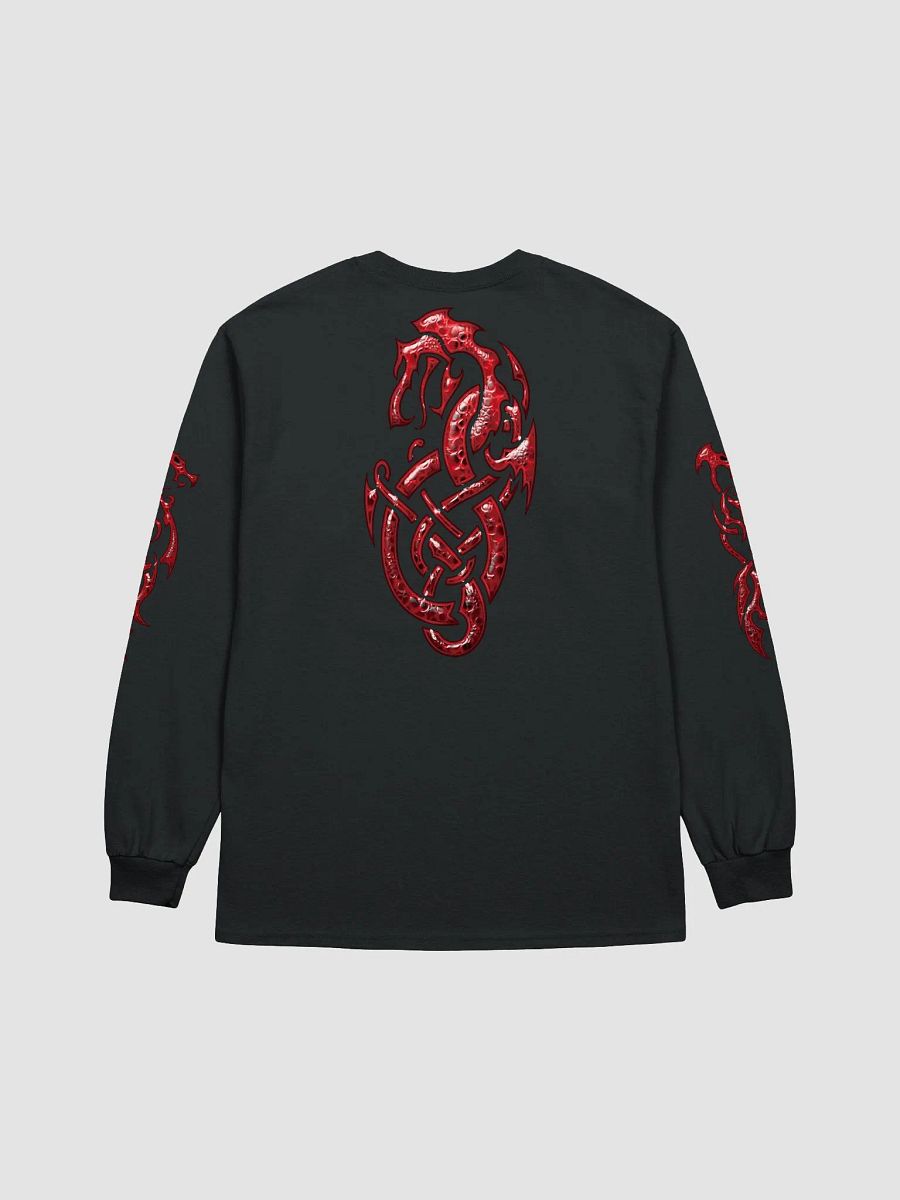 Crimson Tribal Dragon Unisex Longsleeve Shirt product image (2)