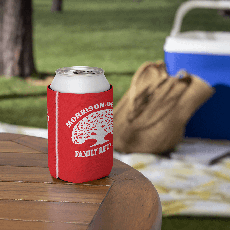 "Morrison-Werner Family Tree" Can Coozie (Red) product image (5)