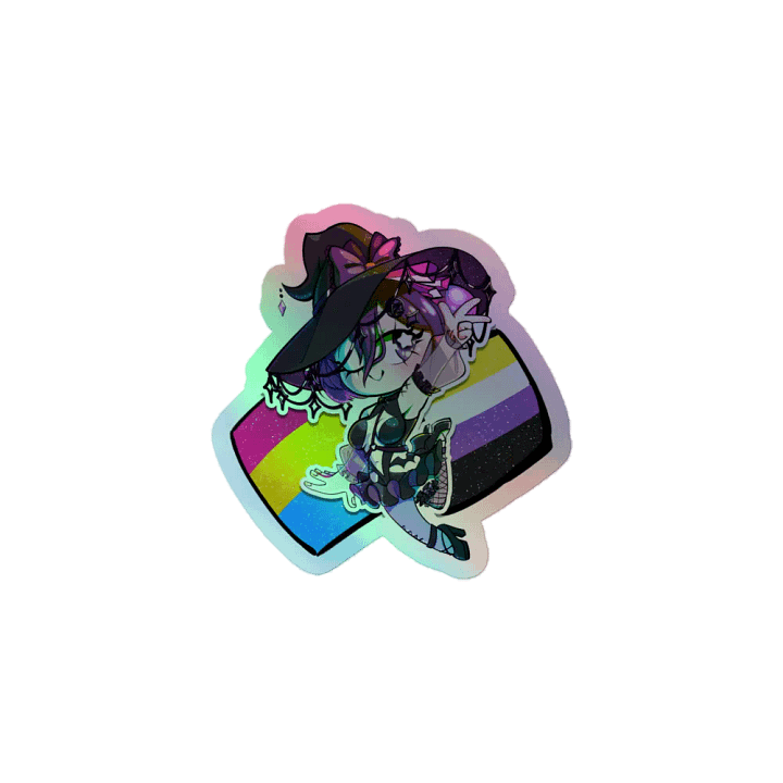 Ame Holographic Pride Sticker product image (1)