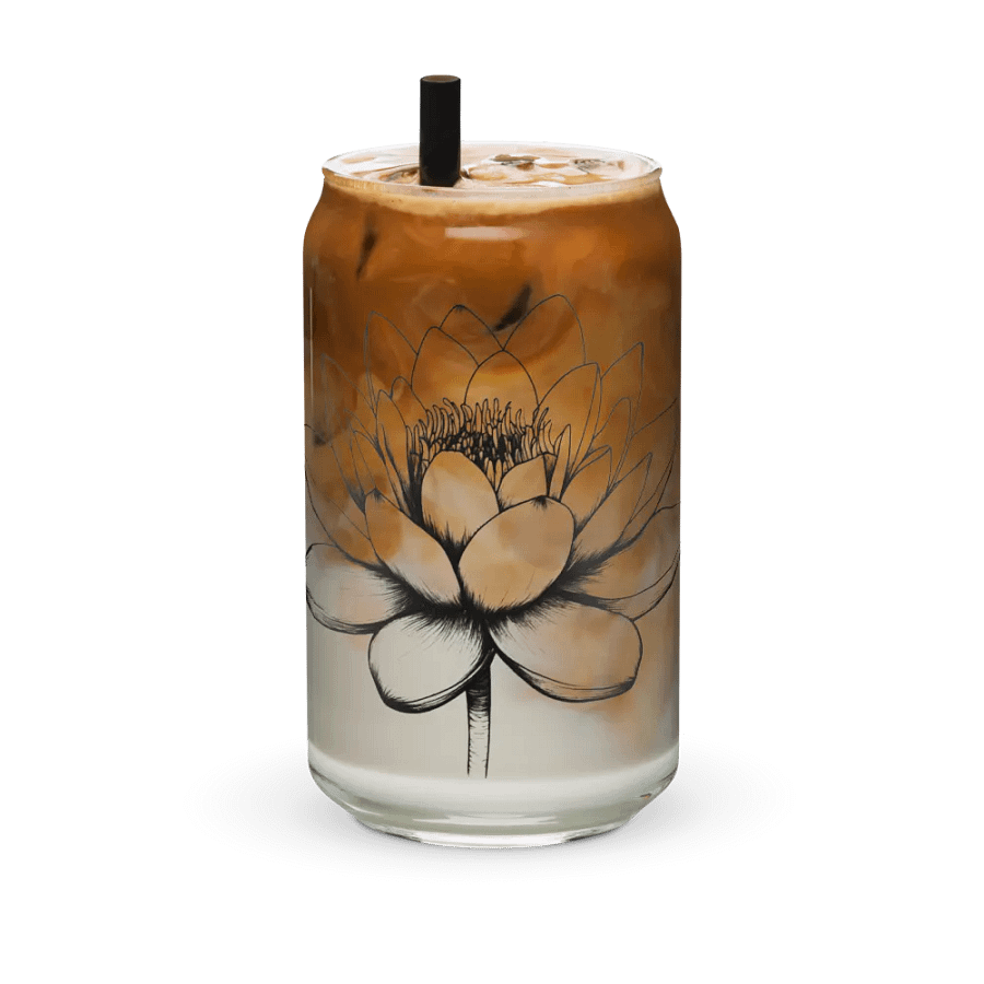Water Lily Can-Shaped Glassware product image (6)