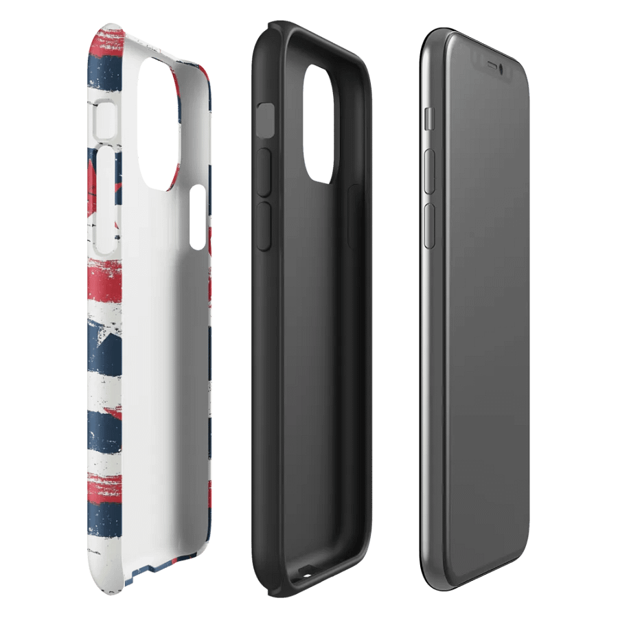 Geaux 31 - Vintage Stars & Stripes Pattern iPhone Layered Case product image (29)