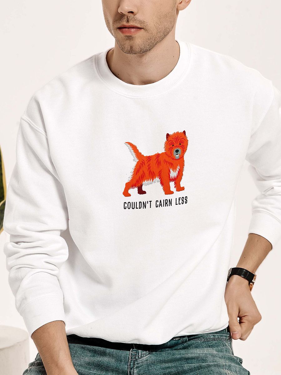 Couldn't Cairn Less Sweatshirt (Embroidered) of a Cairn Terrier(Red Brindle) product image (2)
