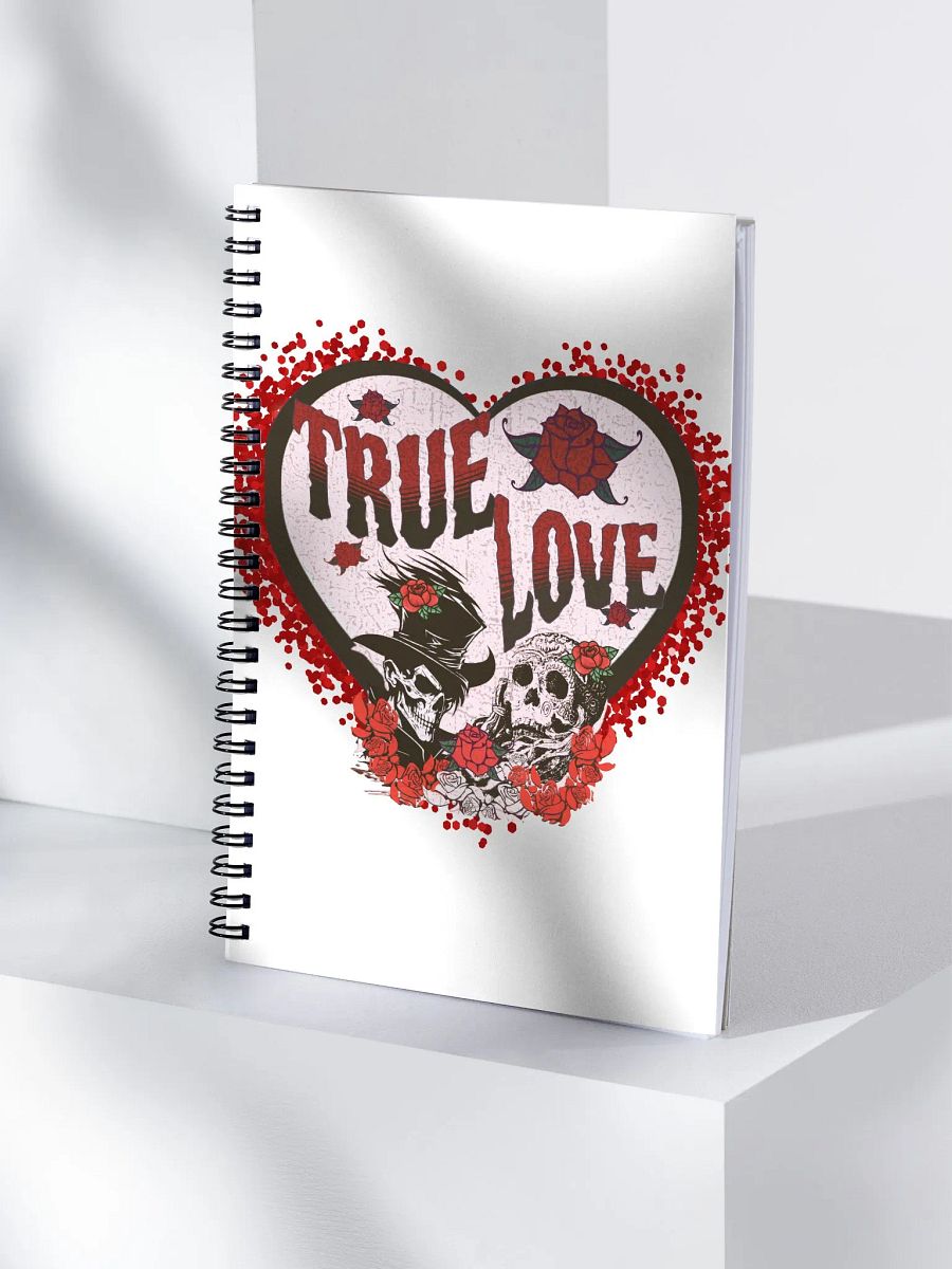 True Love and Skulls Spiral Notebook product image (1)