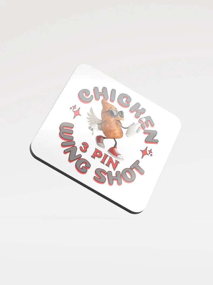 Chicken Wing Shot 3 Pin Bowling Coaster product image (2)