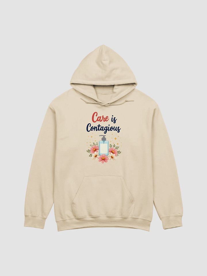 Care is Contagious Floral Hoodie product image (3)