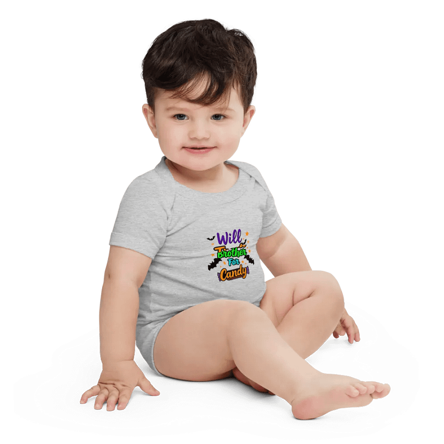 Will Trade Brother For Candy Baby Romper Onesie product image (4)