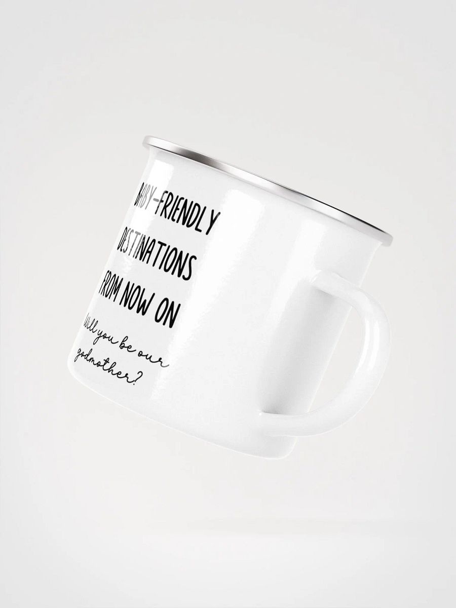 Camping Godmother Proposal Gift - Camping gear Enamel Mug product image (5)