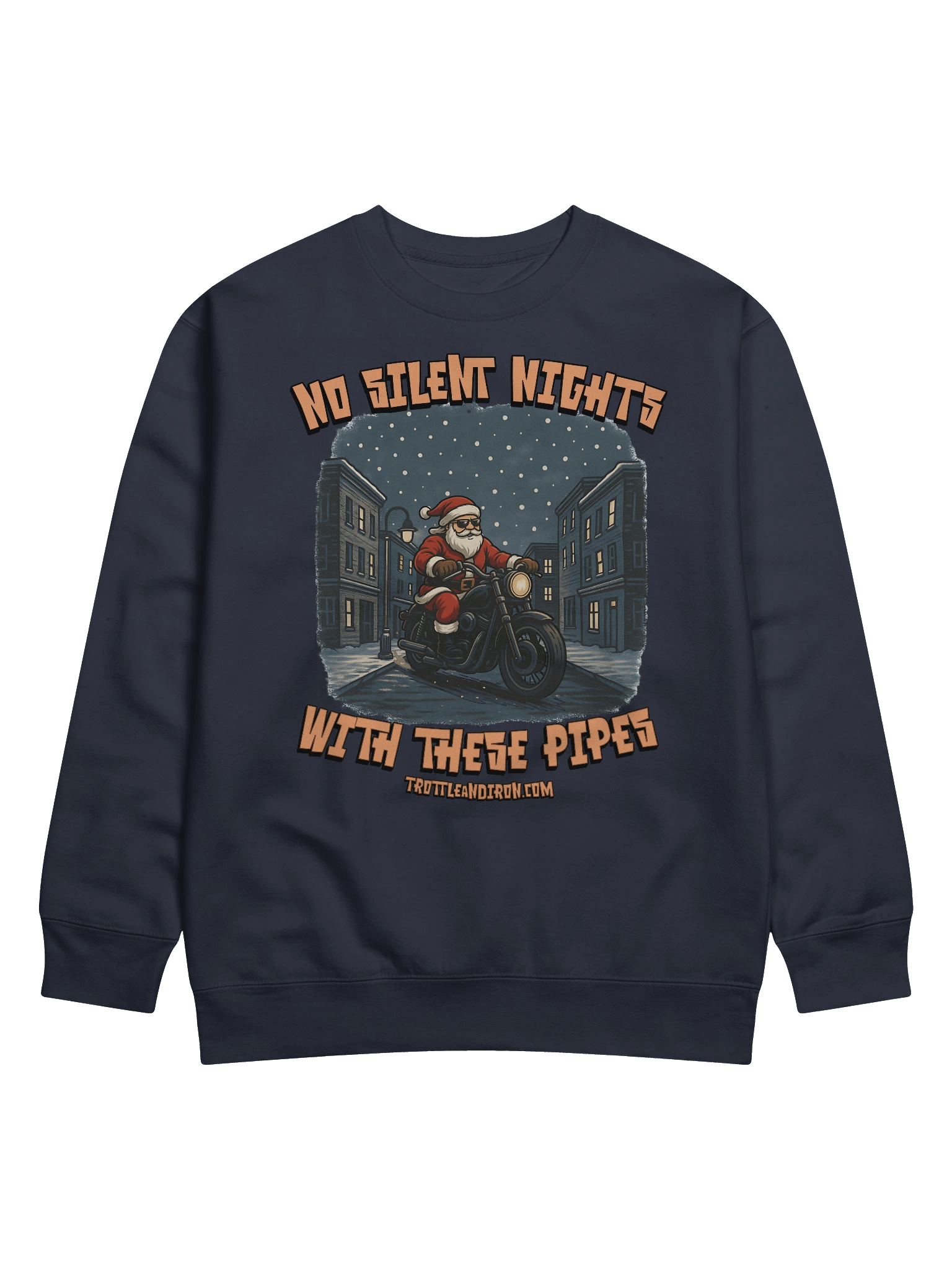 Throttle & Iron “No Silent Nights with These Pipes” Sweatshirt product image (4)