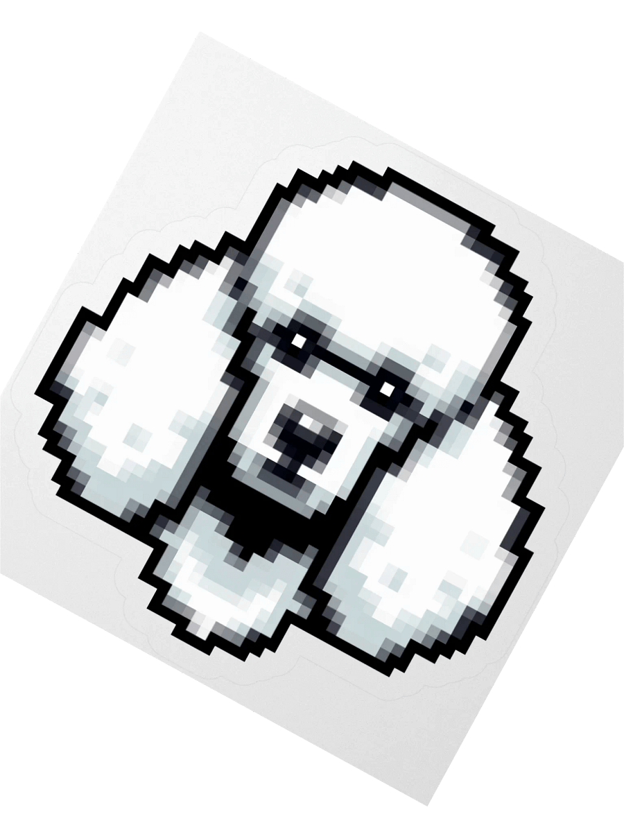 Pixel Poodle Sticker Available In 3 Sizes product image (4)