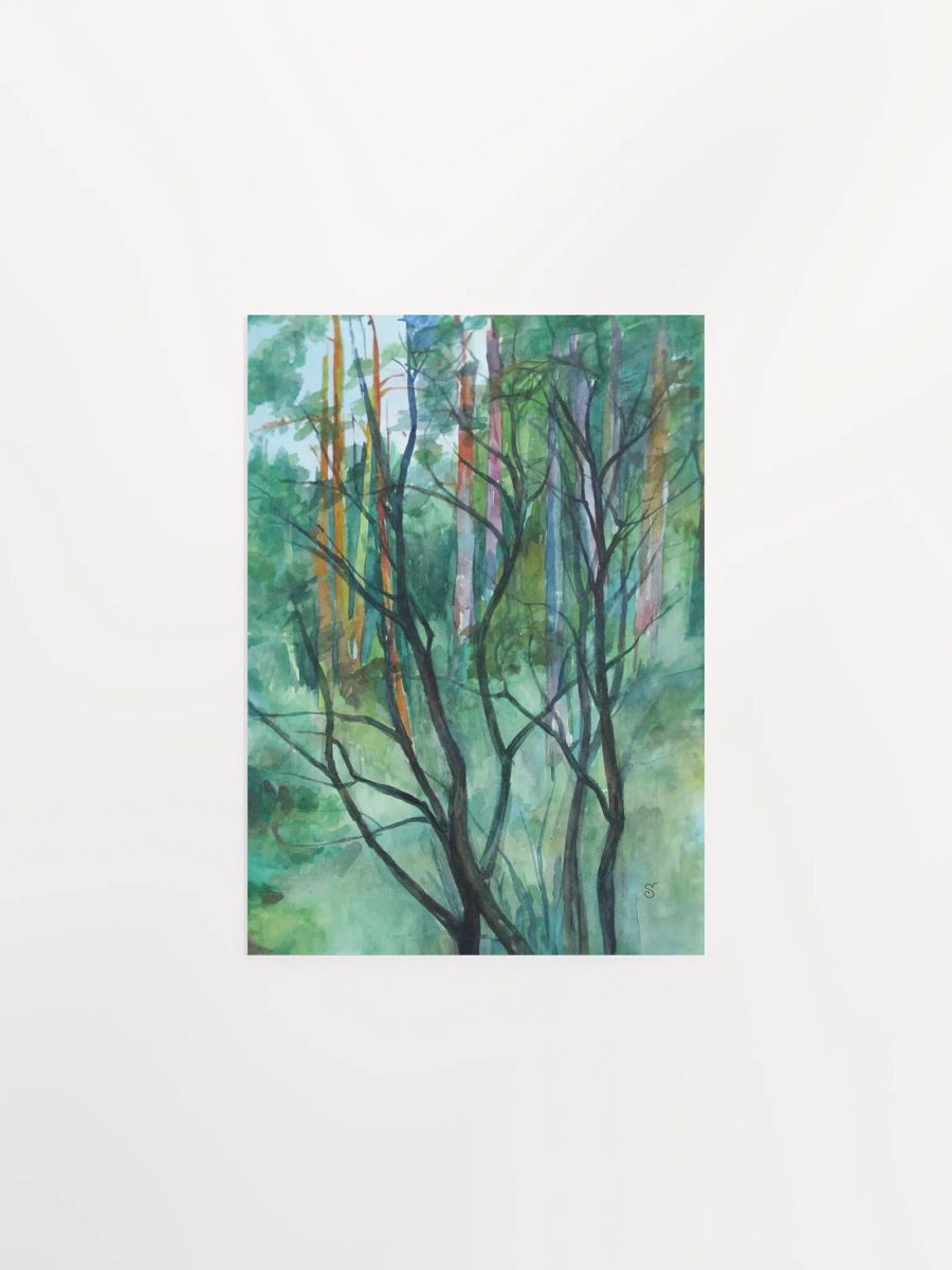 Verdant Serenity Forest Poster - Fairytale Forest product image (2)