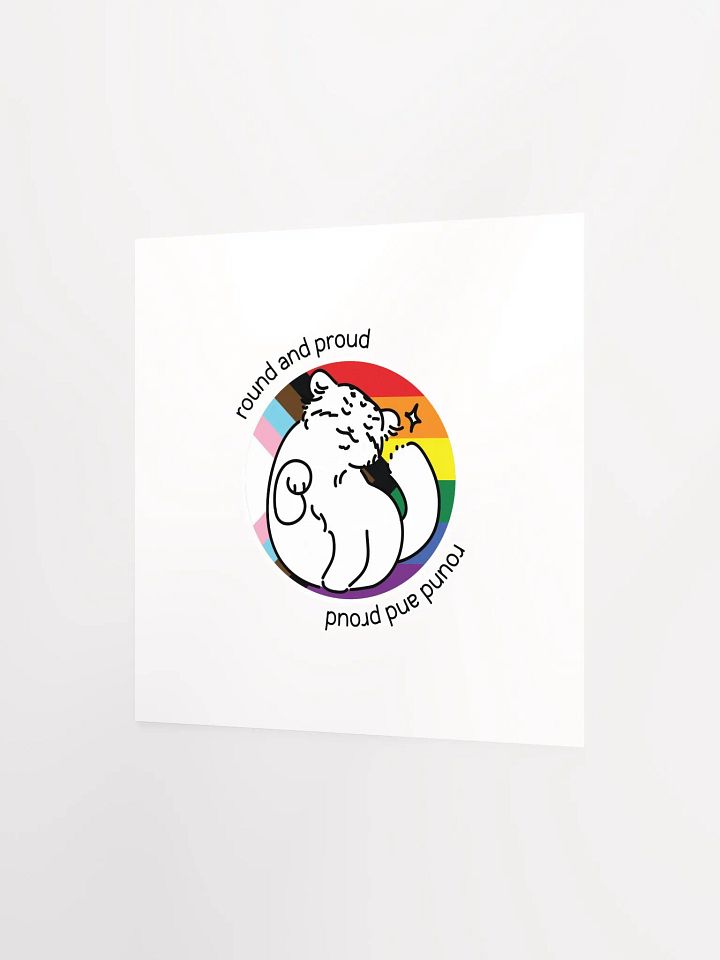 Round and Proud Manul Pride Version - Matte Poster product image (2)