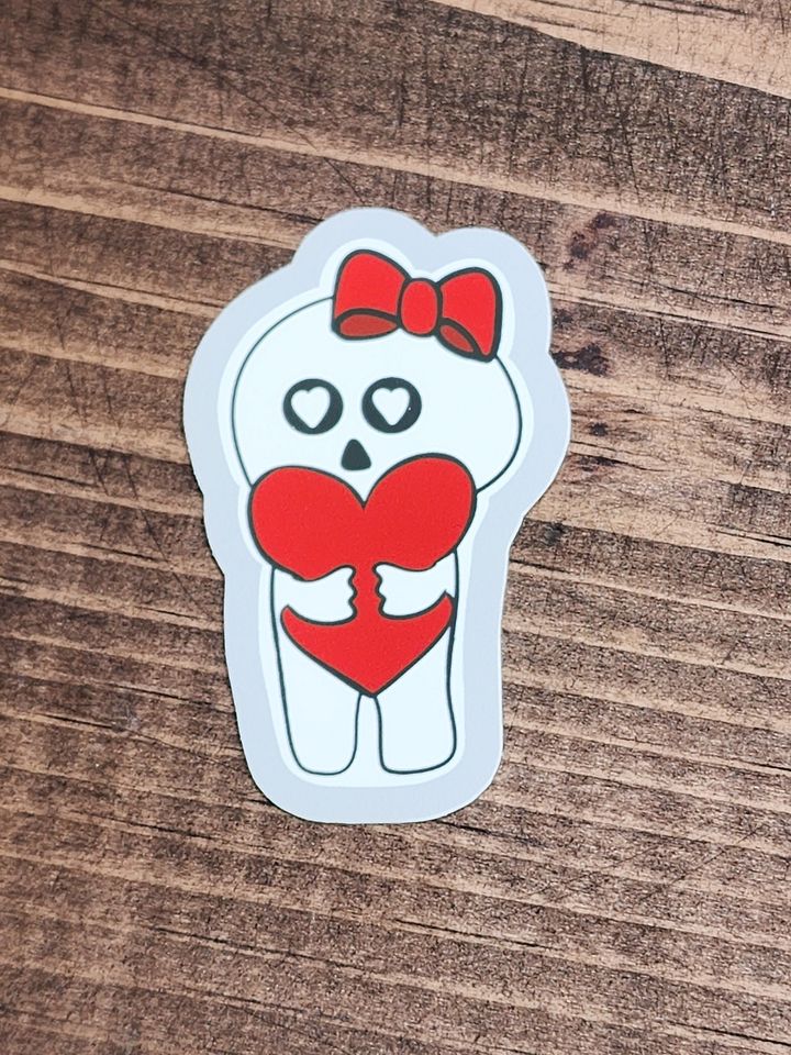 Skelly Girl Love Sticker product image (2)