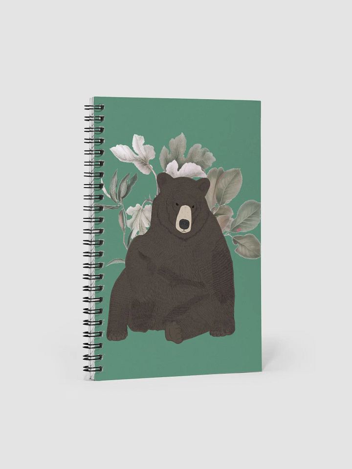 Bear with Leaves Spiral Notebook product image (1)