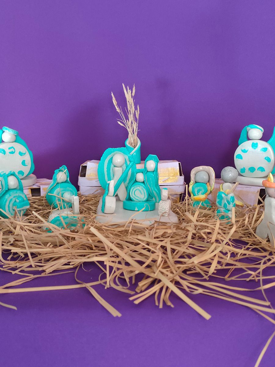 Presépio Voz Divina, decoração natalícia, peça religiosa, gratidão, Sagrada Família product image (2)