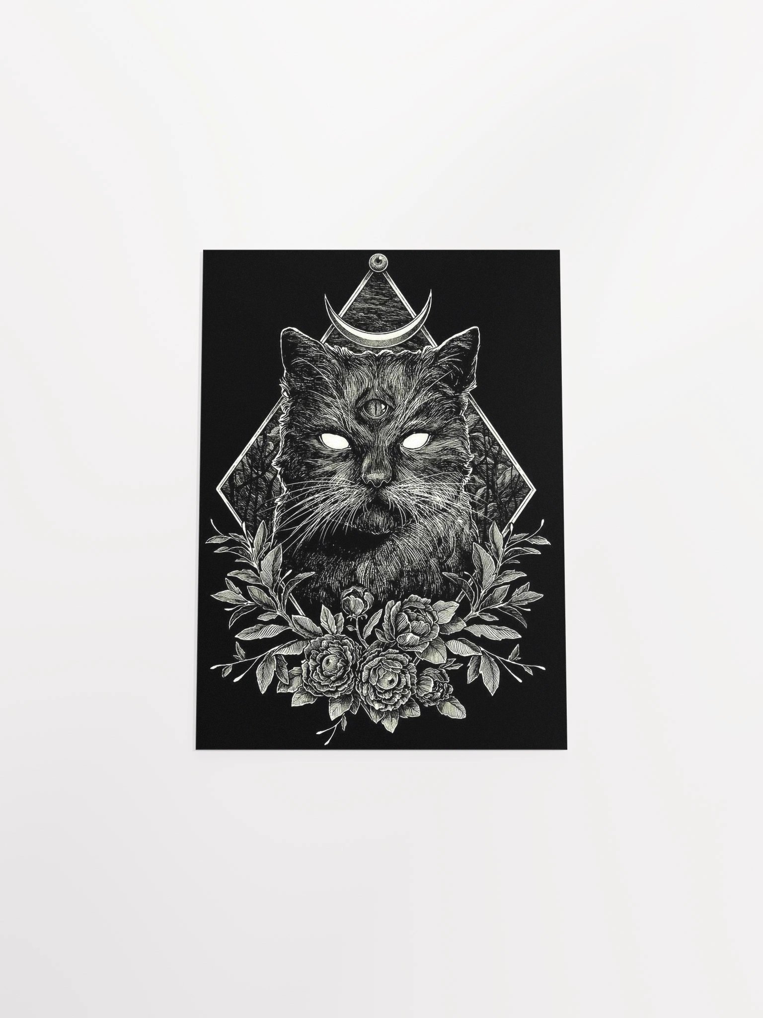 Mystical Third Eye Cat Poster product image (7)