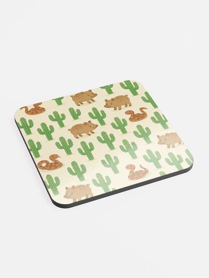 Tucson, Arizona Javelina and Snake Friends Cork Coaster product image (2)