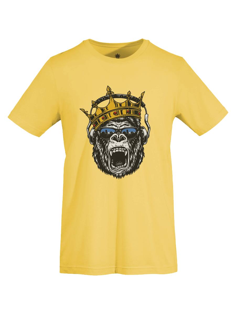 Regal Gorilla with DJ Headphones Unisex T-Shirt product image (57)