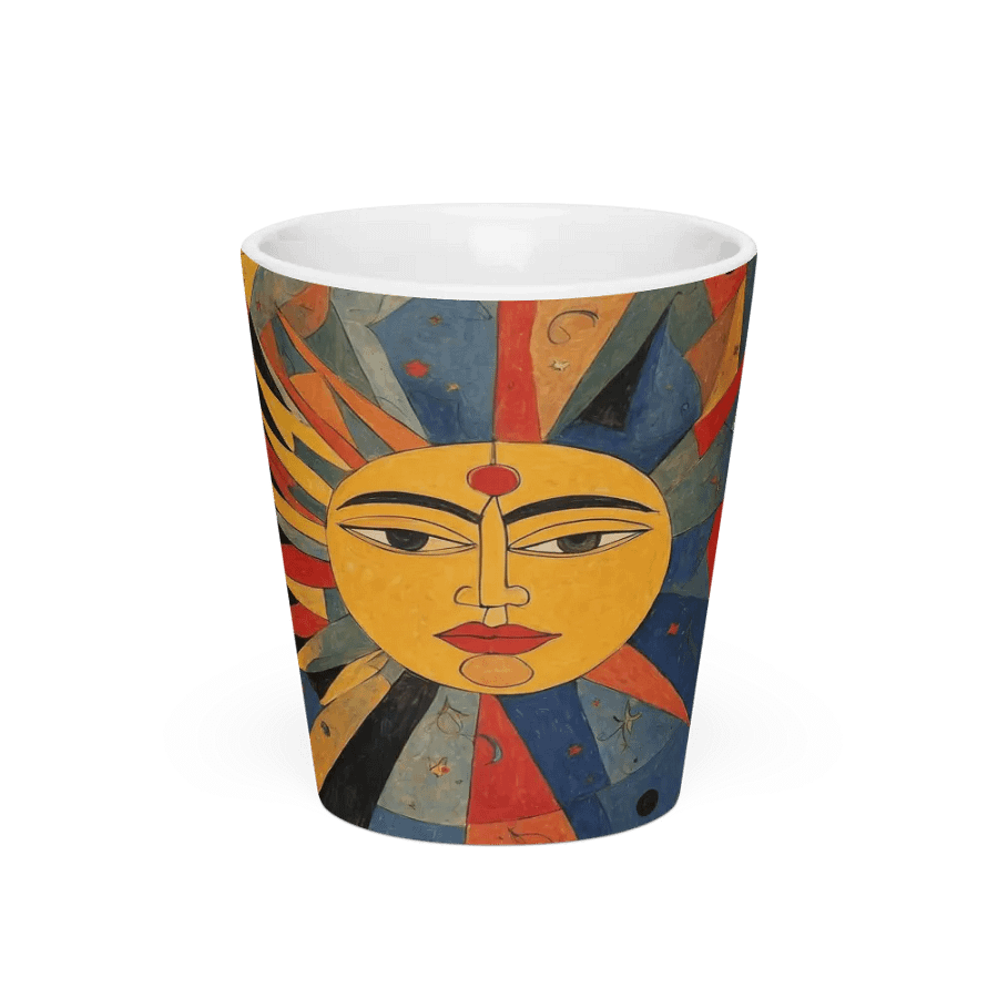 Celestial Sun Face Latte Mug product image (3)